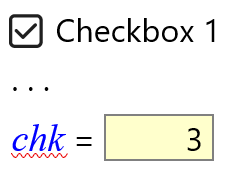 Checkbox and an input field